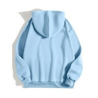 Duksevi za žene Trendi grafički majica s dugim rukavima, pulover s kapuljačom vrhovi obične veličine
