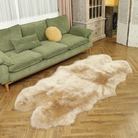 Prava ovčarska prostirka od vunene tepihe tepih Fluffy shaggy fur za dnevni boravak Dječja spavaća soba
