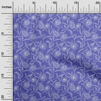 Onuone poliesterske spande plave tkanine cvjetni šivaći zanatske projekte Tkanini otisci na širokom