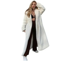 Puntoco Plus Veličina zazor, žene zimske tople deblje dugih rukava, dugih rukava dugački dugi kaput