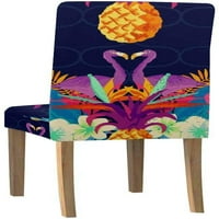 Tropski plan i flamingos Stretch stolica pokriva zaštitni sjedalo klizač za blagovaonicu Hotel Wedding