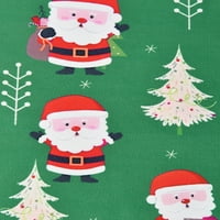 Peyakidsaa Usklađivanje porodice Božićni tisak Pajamas dugih rukava Zip Up up kapuljač za odmor s kapuljačom
