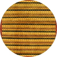 Ahgly Company Machine Persible Okrugli okrugli sažetak Tamno narančasti prostirke, 8 'Round