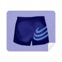 Ilustracija Plava pruga kratkog uzorka čistač za čišćenje krpe za čišćenje od antilop tkanina
