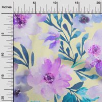 Onuone Georgette viskozne tkanine akvarel odlazi i božur cvjetni ispis tkanine dvorišta široko