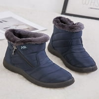 Ritualay Womens Plish obložene čizme za snijeg gležnjače patentne cipele