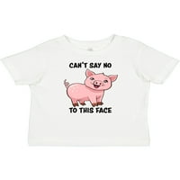 Inktastic ne mogu reći ne ovom licu - slatka svinjska poklona dječaka ili majica za bebe