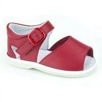 Ležerne sandale Crveni unisni za dječake i djevojke kožne cipele za bebu - veličine 5