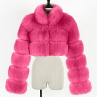 Levmjia Clearence ženski kaput jeseni zimske žene dame toplo Furry Curry kaput jakna zimska solidna