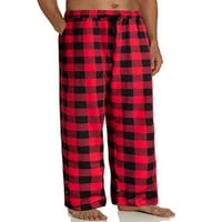Muške pidžame plairane lounge hlače za spavanje hlače za spavanje mekane udobne ploče sa džepovima