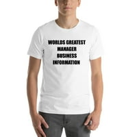 Najveći svjetski menadžer Poslovne informacije Kratki rukav pamučna majica po nedefiniranim poklonima