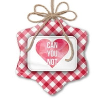 Božićni ukras ne možete da vam zaljubljeni dan zaljubljeni, ružičasti geometrijski srce crveni plaid