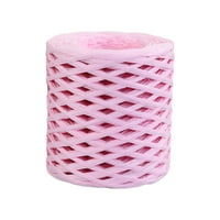 218.72YD Raffia papir vrpca Center Center Recyclable Touble za tkanje poklona FESTIVAL-a Valentinovo Pakovanje Pink