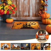 Halloween Dekoracije Rug 40x Cleance Halloween Podna prostirka sa zastrašujućim temama, lubanja i ukras