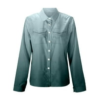 Žene Ležerne prilike na dugim rukavima od tiskane na dugih rukava Cardigan bluza Tops Hot6SL4492160