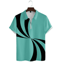 Veliki i visoki muškarci Casual majica kratkih rukava košulja za na plaži i vrh, ljetna proljetna odjeća