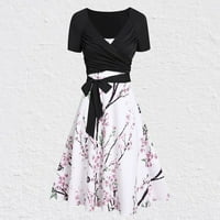 TrackSiuit vježbanje haljina za žene casual elegantna ljetna cvjetna čaj Dužina cami haljina prodaja
