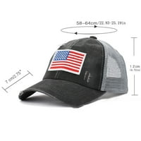 Američki zastava šeširi muškarci žene vintage oprali uznemireni pamučni tat šešir Podesivi mrežica s snapaback kamiondžija bejzbol kapa patriotski šešir