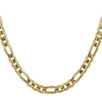 14k žuto zlato konkavna veza FIGARO jastog kopča ogrlica za lanac Privjesak Čarm Fini nakit za žene poklone za nju
