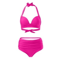 Žene kupaćih kostima Novo Split kupaći kostim Ženski modni okupljaju grudni koš Bikini Plivanje odijela za žene