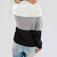Cuoff ženski modni džemperi za žene plus veličine sa ramena Ležerne prilike pletene duge rukave pulover