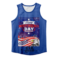 Četvrti jul Muška košulja TEE američka zastava USA zastava 4. jula Eagle bez rukava za punjenje bez rukava za zabavu u teretani