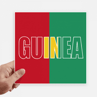 Gvineja Zemlja Zastava Naziv Naljepnice Oznake zidne slike Laptop naljepnica Samoljepljenje