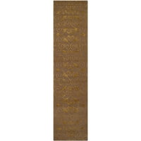 Safavieh Couture Hand-čvorovi Tibetan Glynys Moderna vuna prostirka duboka bronzana 8 '10' 8 '10' unutarnji