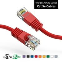 10FT CAT5E UTP Ethernet mrežom pokrenuta kabl crvena, pakovanje