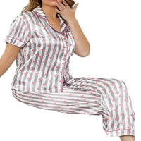Colisha Ženska kupaonica Satin pidžami postavljaju noćne hladne odjeće Sil Halk Nightcown Noćne odjeće