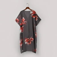 Lagani ljetni kardigan za žene tiskane kimono rukave kardigan labav pokrivene casual majica Plus size
