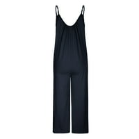 Jumpsuits za žensku plus veličinu Dressy ljeto Europska i američka remen, puni palup bez rukava sa džepom