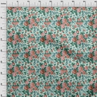 Onuone viskozne šifon mint zelene tkanine Florals Quilting potrošni materijal Ispisuje šivanje tkanine