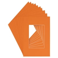 Narančasta kiselina Free Frame Frame prostirke sa bijelim jezgrenim oširom za slike za slike - odgovara 20x20