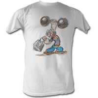 Popeye skica bijela majica za odrasle