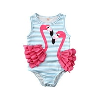 Aunavey Baby Girl Jedan kupaći kostimi kupaći kostim Toddler Kid Flamingo Bikini kupaći kostim za kupanje