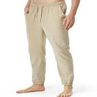 Luxplum muške hlače na plaži Čvrsto boje pantalone za vuču pantske pantalone Ležerne prilike Jogger