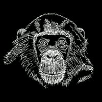 Pop Art ženska riječ umjetnička dukserica -Chimpanzee