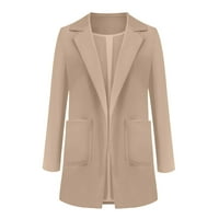 Dyfzdhu Blazers za žene Business Casual Open Front Formalno odijelo Dugih rukava Office jakna plus veličina