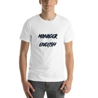 3xl Manager English Slisher Style Stil Short rukava Pamučna majica po nedefiniranim poklonima