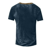 FOPP prodavatelj muške majice Majice Grafički tekst Crni vojni zeleni bazen Tamno siva 3D štamparija ulična ležerna gumba s kratkim rukavima dolje od tiskane odjeće Basic Blue l