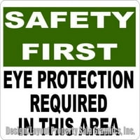 Sigurnost prvo zaštićeno oko zaštićeno u ovom znaku