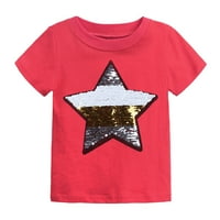 Odeerbi Baby Boy Girl Odjeća Toddler Outfit Modna pamučna smiješna lotaca Flip zvijezde sekvenci uzorak
