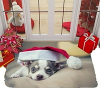 Božićni vratar slatki životinjski uzorak podne prostirke za dobrodošlicu, zatvoreni prostirke za vrata