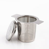 Fogcroll Tea Cjedist protiv hrđe lagani prijenosni nehrđajući čelik čaj za curenje binauralnog filtra za poklopac za dom