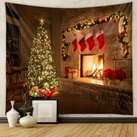 LUMENTO BOŽIĆ Drvo viseći psihodelični tapiserija Bohemian Hippie prekrivač trippy šareni ukras Božićno