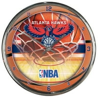 Atlanta Hawks 12 '' okrugli hromirani sat - bez veličine