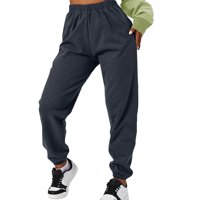 WANGXLDD ženske casual modne čvrste boje casual pantalone džep sportske pantalone