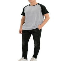 YouLoveit Muška majica kratkih rukava - Wilure Wicking Quick Suhe Casual Color Block Majica, Veličine M-3XL, Crna plava