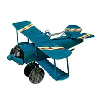 Mnjin mini retro biplana lutka metalni željezni zrakoplovni zrakoplovni zrakoplov model uređenja dječje